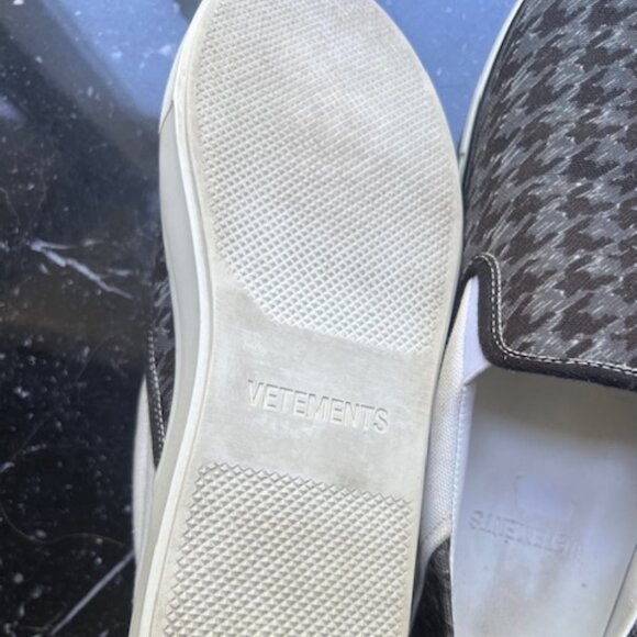 Vetements Canvas/leather trim loafers-size 39 - Picture 3 of 5